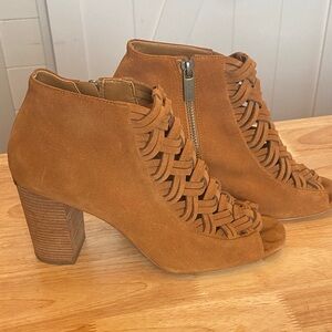 Michael Kors Tan Peep-Toe Sandals